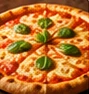 Foto ilustrativa de pizza de marguerita